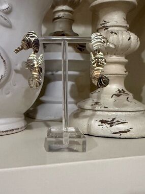 Vintage Silver Seahorse Earrings